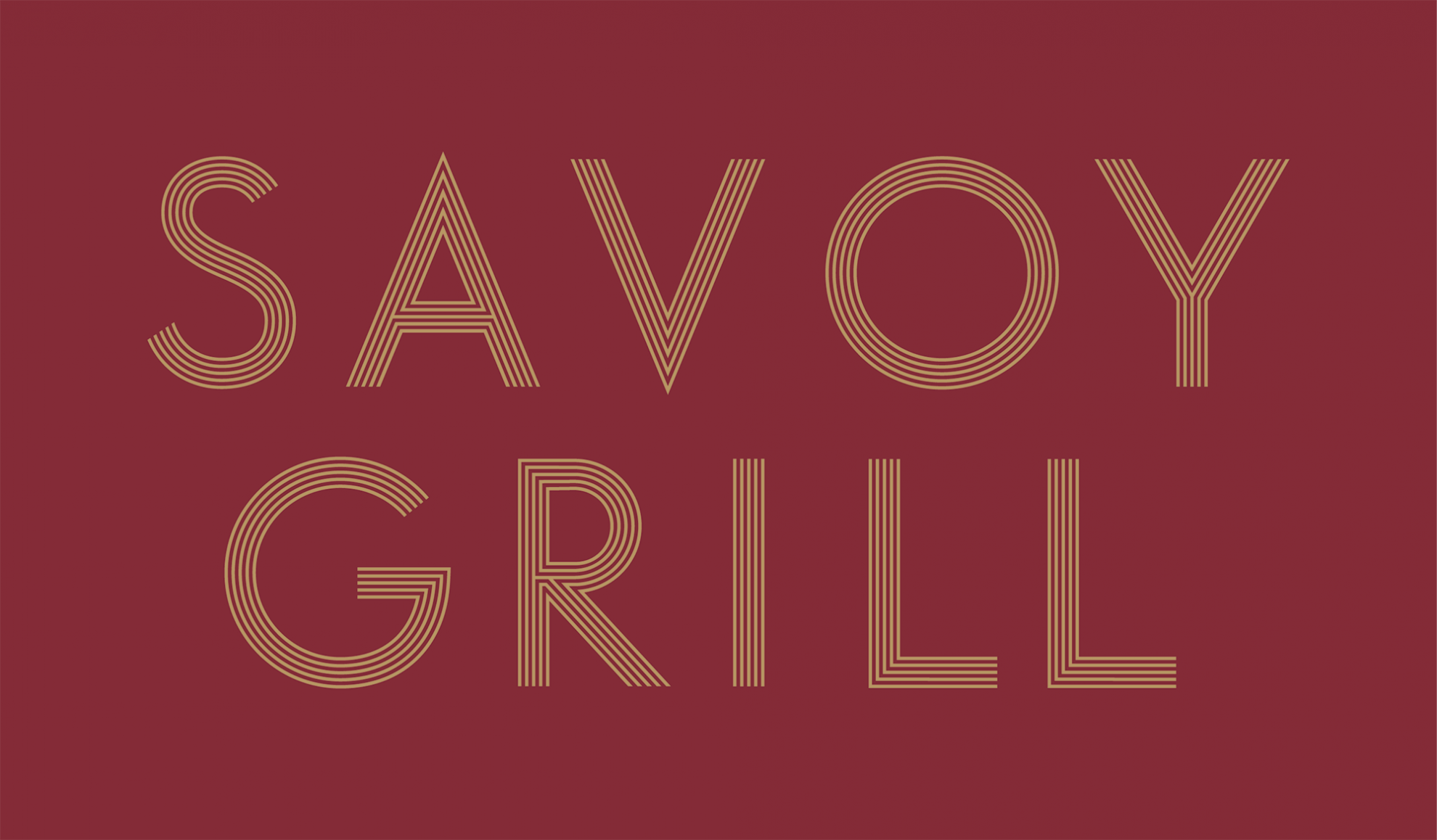 Savoy Grill logo.